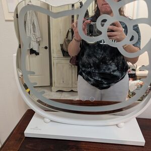 Hello Kitty Mirror with White Frame